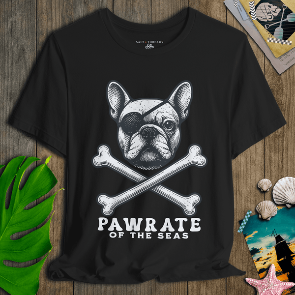 French Bulldog First Mate T-Shirt | Pirate Dog Tee | Ultra - Soft Eco - Friendly Graphic Tee