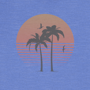 Golden Horizon Palms Tee | Vintage Coastal Sunset Graphic T-Shirt