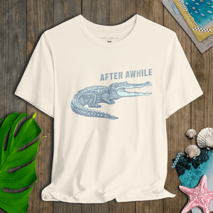 After Awhile Crocodile Tee | Vintage Croc Smile Tee | Ultra-Soft Eco-Friendly Graphic Tee