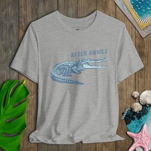 After Awhile Crocodile Tee | Vintage Croc Smile Tee | Ultra-Soft Eco-Friendly Graphic Tee