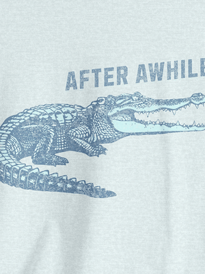 After Awhile Crocodile Tee | Vintage Croc Smile Tee | Ultra-Soft Eco-Friendly Graphic Tee