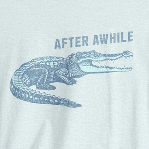 After Awhile Crocodile Tee | Vintage Croc Smile Tee | Ultra-Soft Eco-Friendly Graphic Tee