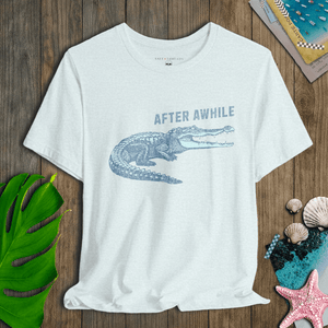 After Awhile Crocodile Tee | Vintage Croc Smile Tee | Ultra-Soft Eco-Friendly Graphic Tee