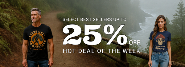 Banner showing 25% off best sellers sale.