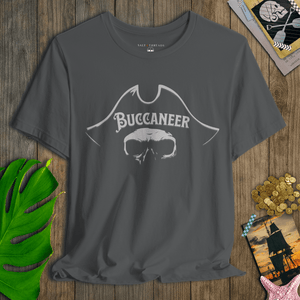 Buccaneer Tee | Pirate Skull Vintage Coastal Graphic | Ultra - Soft Eco - Friendly Graphic Tee