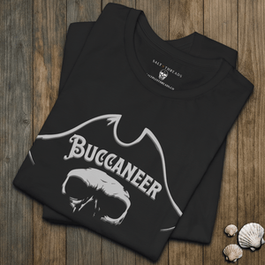 Buccaneer Tee | Pirate Skull Vintage Coastal Graphic | Ultra - Soft Eco - Friendly Graphic Tee