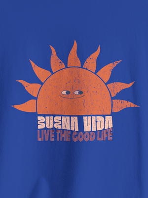Buena Vida Tee | Live the Good Life Vintage Tee | Ultra - Soft Eco - Friendly Graphic Tee