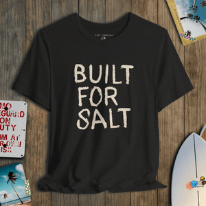 Built for Salt Tee | Vintage Coastal Script | Ultra - Soft Eco - Friendly Graphic Tee