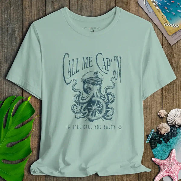 Call Me Cap’n Octopus Tee - Salt + Threads Co.