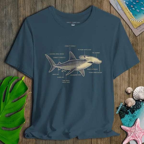 Cheeky Hammerhead Blueprint Tee - Salt + Threads Co.
