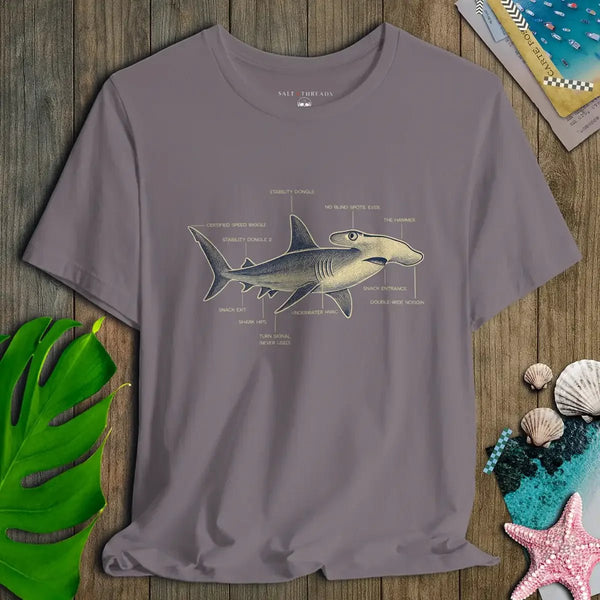 Cheeky Hammerhead Blueprint Tee - Salt + Threads Co.