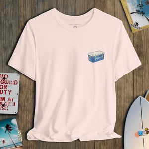 Chill Cooler T-Shirt | Vintage Beach Day Coastal Graphic Tee | Ultra - Soft Eco - Friendly Graphic Tee