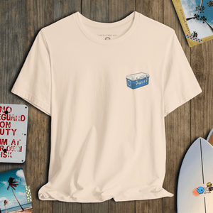 Chill Cooler T-Shirt | Vintage Beach Day Coastal Graphic Tee | Ultra - Soft Eco - Friendly Graphic Tee