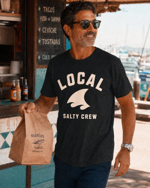 Crew Local T-Shirt | Ultra - Soft Salty Crew Shark Graphic Tee | Ultra - Soft Eco - Friendly Graphic Tee