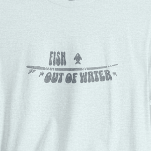Dry Land Fish Tee | Vintage Surfboard Shirt | Ultra - Soft Eco - Friendly Graphic Tee