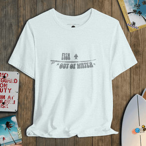Dry Land Fish Tee | Vintage Surfboard Shirt | Ultra - Soft Eco - Friendly Graphic Tee