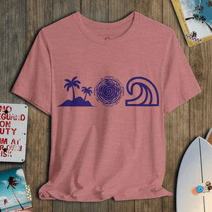 Earth, Wind & Water T-Shirt | Minimalist Surf - Inspired Coastal Graphic Tee | Ultra - Soft Eco - Friendly Graphic Tee