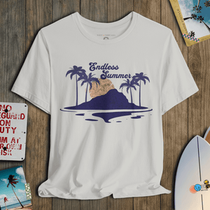 Endless Summer T-Shirt | Vintage Sunset Island Coastal Graphic Tee | Ultra - Soft Eco - Friendly Graphic Tee