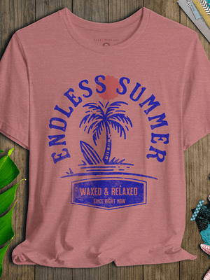 Endless Summer T-Shirt | Vintage Ultra - Soft Coastal Surf Graphic Tee | Ultra - Soft Eco - Friendly Graphic Tee