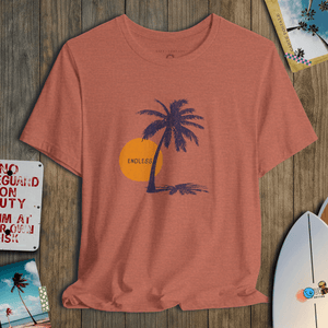 Endless Tee | Vintage Sunset Palm | Ultra - Soft Eco - Friendly Graphic Tee