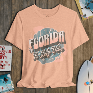 Florida Is My Vibe T-Shirt | Vintage Coastal Tee | Ultra - Soft Eco - Friendly Graphic Tee