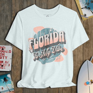 Florida Is My Vibe T-Shirt | Vintage Coastal Tee | Ultra - Soft Eco - Friendly Graphic Tee