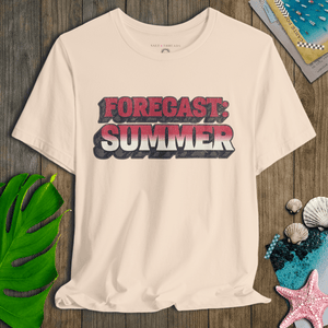 Forecast Summer Tee | 70s Vintage Florida Sunshine Graphic | Ultra - Soft Eco - Friendly Graphic Tee