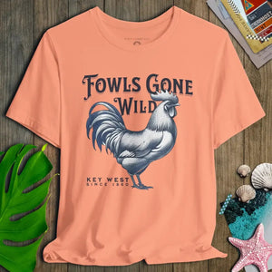 Fowls Gone Wild Rooster Tee – Key West Edition - Salt + Threads Co.