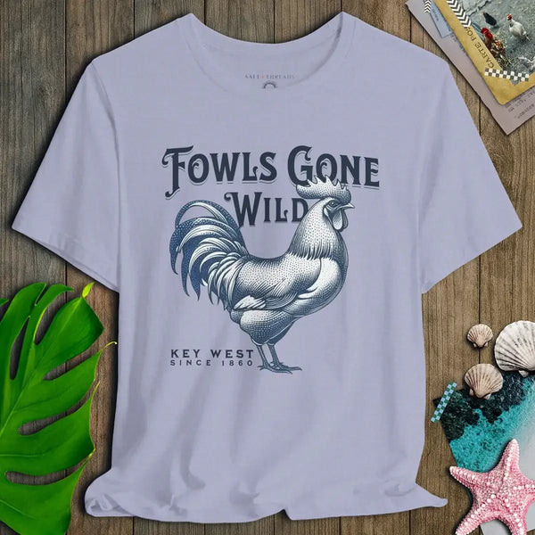Fowls Gone Wild Rooster Tee – Key West Edition - Salt + Threads Co.