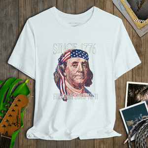 Franklin Goes to 11 Tee | Freedom Rock Since 1776 Tee | Ultra - Soft Eco - Friendly Graphic Tee
