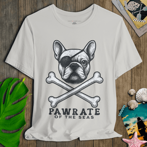 French Bulldog First Mate T-Shirt | Pirate Dog Tee | Ultra - Soft Eco - Friendly Graphic Tee
