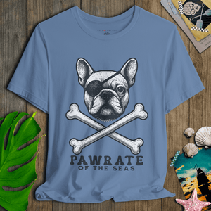 French Bulldog First Mate T-Shirt | Pirate Dog Tee | Ultra - Soft Eco - Friendly Graphic Tee
