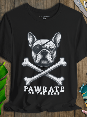 French Bulldog First Mate T-Shirt | Pirate Dog Tee | Ultra - Soft Eco - Friendly Graphic Tee