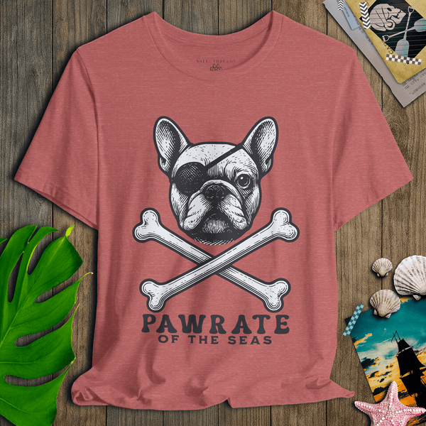 French Bulldog First Mate T-Shirt | Pirate Dog Tee | Ultra - Soft Eco - Friendly Graphic Tee