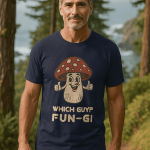 Fun - Gi Mushroom T-Shirt | Eco - Friendly Ultra - Soft Funny Graphic Tee | Ultra - Soft Eco - Friendly Graphic Tee