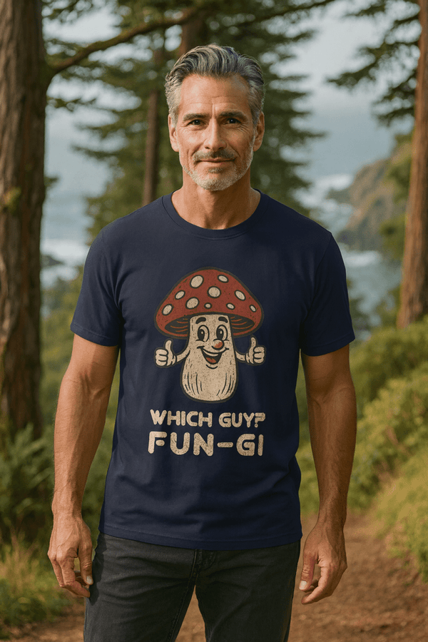 Fun - Gi Mushroom T-Shirt | Eco - Friendly Ultra - Soft Funny Graphic Tee | Ultra - Soft Eco - Friendly Graphic Tee