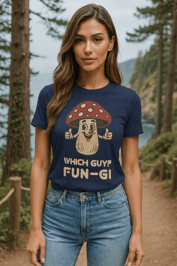 Fun - Gi Mushroom T-Shirt | Eco - Friendly Ultra - Soft Funny Graphic Tee | Ultra - Soft Eco - Friendly Graphic Tee