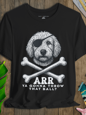 Golden Doodle First Mate T-Shirt | Cap’n First Mate Eco - Friendly Pirate Dog Graphic Tee | Ultra - Soft Eco - Friendly Graphic Tee