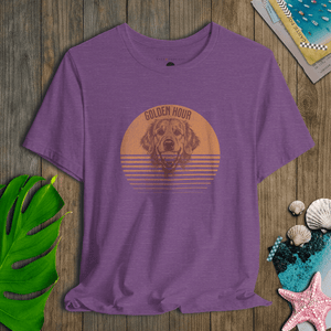 Golden Hour Tee | Vintage Retriever Sunset Tee | Ultra-Soft Eco-Friendly Graphic Tee