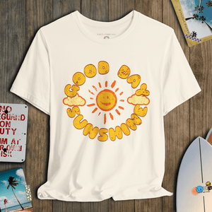 Good Day Sunshine T-Shirt | Vintage Coastal Graphic Tee | Ultra - Soft Eco - Friendly Graphic Tee