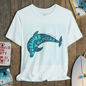 Guardian of the Ocean Dolphin T-Shirt | Soft Sustainable Coastal Graphic Tee | Ultra - Soft Eco - Friendly Graphic Tee