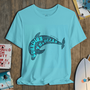 Guardian of the Ocean Dolphin T-Shirt | Soft Sustainable Coastal Graphic Tee | Ultra - Soft Eco - Friendly Graphic Tee