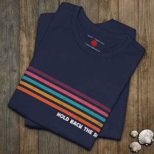 Hold Back the Dawn Tee | Vintage 70s Stripe Tee | Ultra - Soft Eco - Friendly Graphic Tee