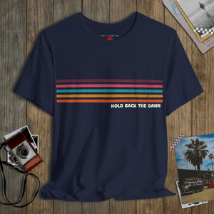 Hold Back the Dawn Tee | Vintage 70s Stripe Tee | Ultra - Soft Eco - Friendly Graphic Tee