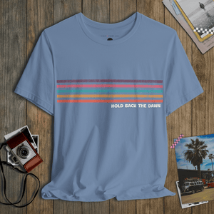 Hold Back the Dawn Tee | Vintage 70s Stripe Tee | Ultra - Soft Eco - Friendly Graphic Tee