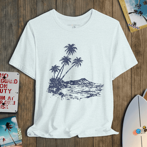 Island Air Tee | Faded Coastal Escape | Ultra - Soft Eco - Friendly Graphic Tee