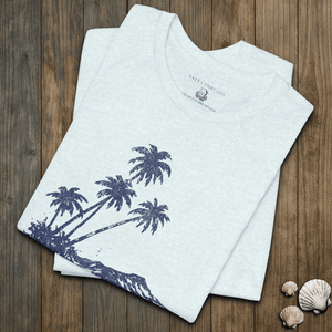 Island Air Tee | Faded Coastal Escape | Ultra - Soft Eco - Friendly Graphic Tee