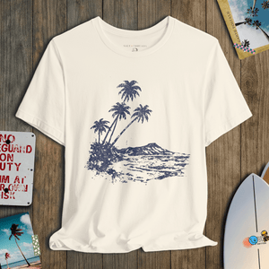 Island Air Tee | Faded Coastal Escape | Ultra - Soft Eco - Friendly Graphic Tee