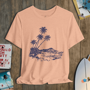 Island Air Tee | Faded Coastal Escape | Ultra - Soft Eco - Friendly Graphic Tee