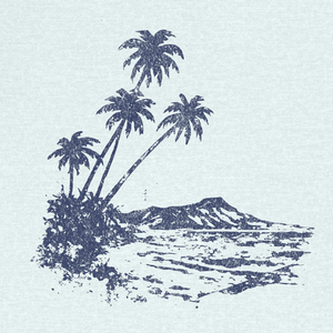 Island Air Tee | Faded Coastal Escape | Ultra - Soft Eco - Friendly Graphic Tee